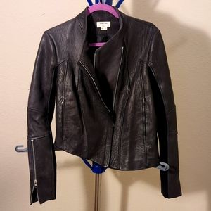 Helmut Lang Black lamb leather jacket size L